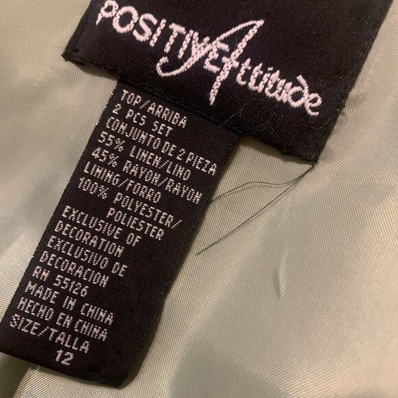 Positive Attitude. Size 12. Open Front Sequin Embroidered 3/4 Sleeve Jacket.AL - Picture 7 of 7